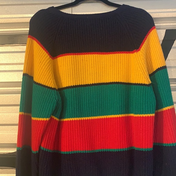 Vintage Classic Fashions Primary Colors Bright Round Neck Sweater - Picture 4 of 5